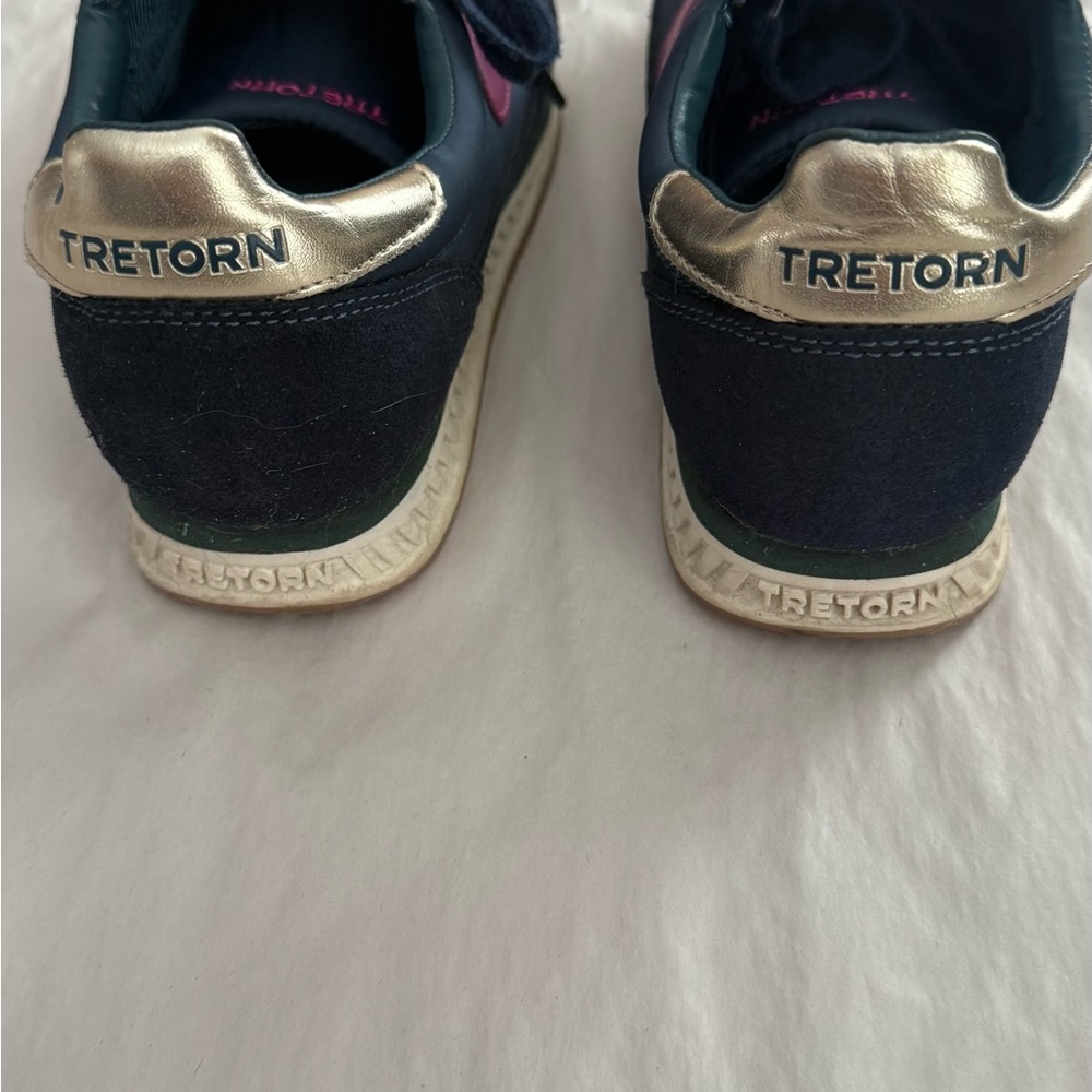 Tretorn Rawlins Navy and Pink Sneakers size 6 - Picture 3 of 8